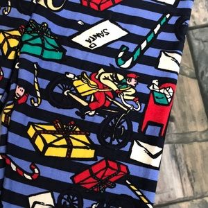 LuLaRoe Santa mail leggings Tween